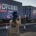 China's first direct rail freight train arrives London