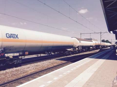 Freight train in Tilburg