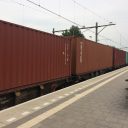 Freight train at Tilburg, the Netherlands