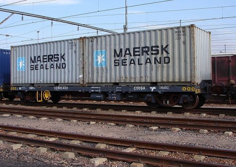 Maersk freight train. Photo: Col André Kritzinger