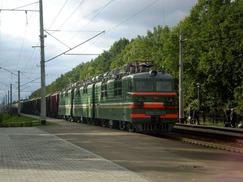 Freight train in Brest region. Photo: Dima Sugonyaev