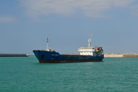 Vessel Mahmud Rehimov at the Caspian Sea