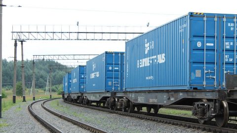 Freight train in Belarus, source: Belarusian Railway