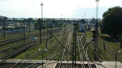 Ukraine railway track