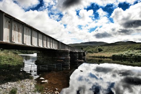 Train Scotland Bridge Scottish Highlands