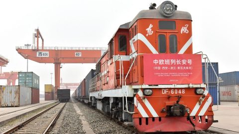 Xi'an - Sławków container train, source: Mateusz Dawidowski