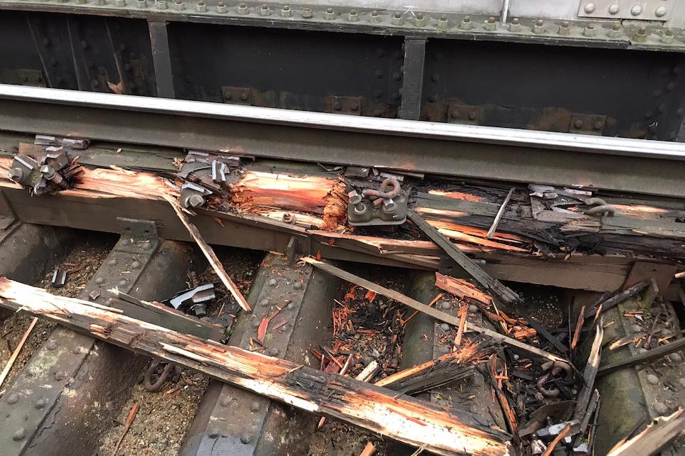 Damaged track Barking London
