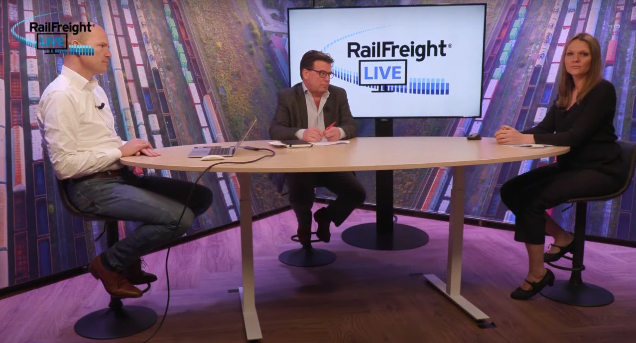Hanno Reeser on the studio with RailFreight Live
