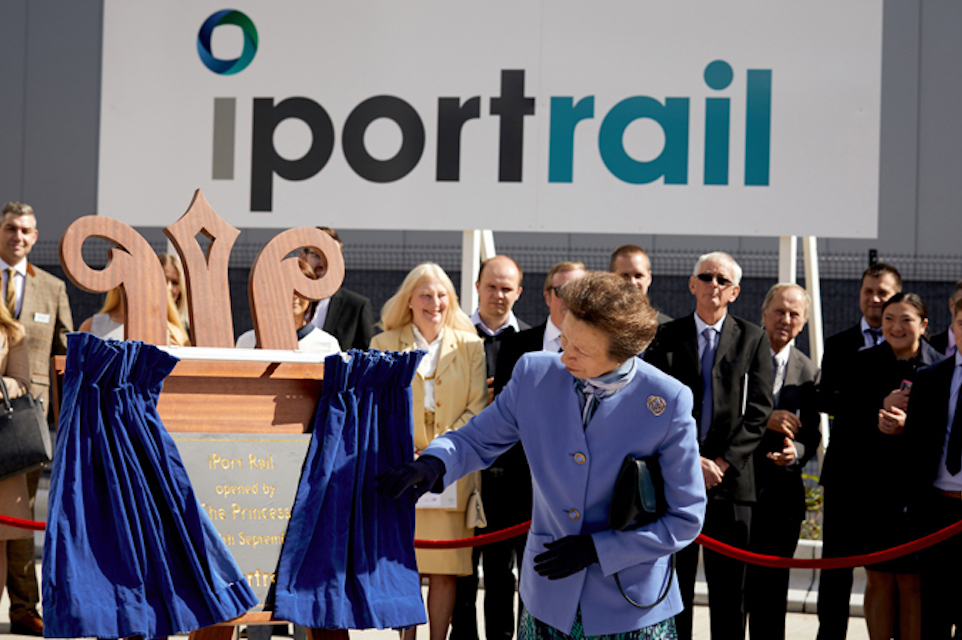 The royal opening of iPort Rail in 2018 by HRH The Princess Royal