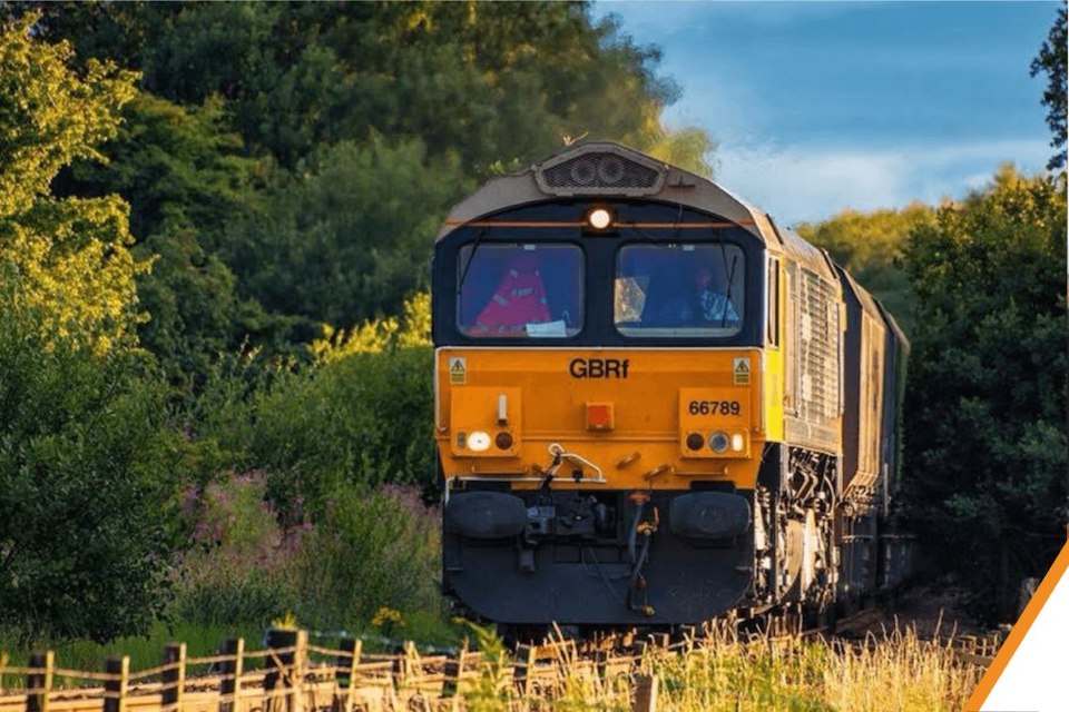 GBRf class 66 in the countryside