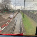 Flooded tracks in Rotterdam