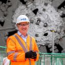 portrait of HS2 CEO Mark Thurston in front of a TBM