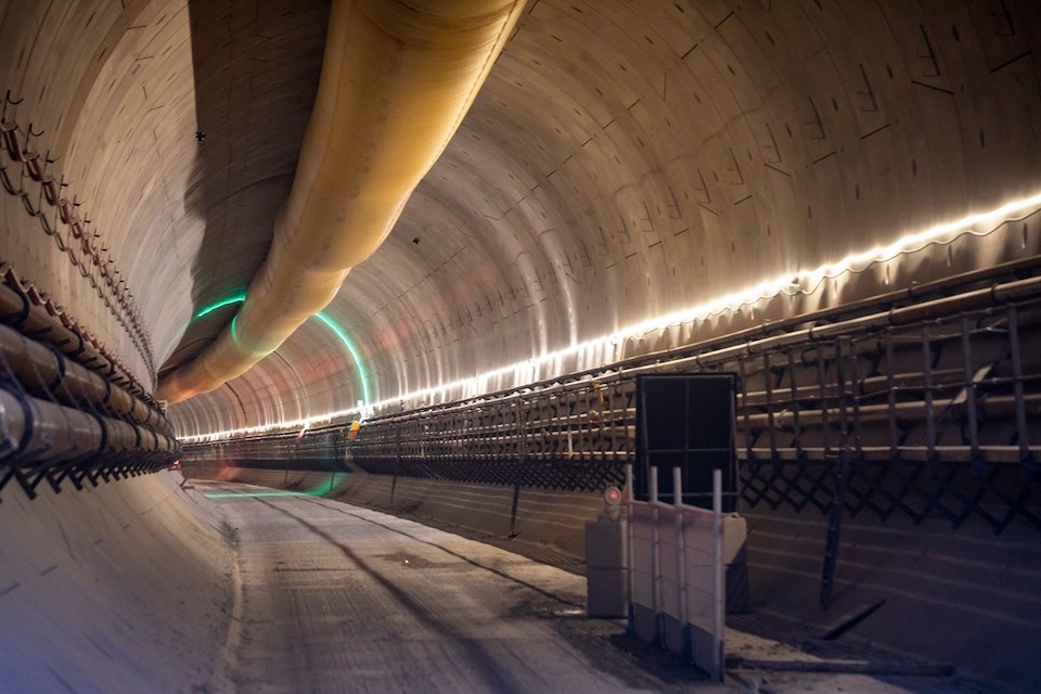 View inside an HS2 tunnel