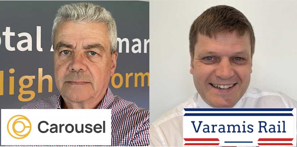 Portraits of Andrew Lowery, Managing Director UK, Carousel Logistics; and Phil Read founder and MD of Varamis Rail
