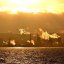 Sunset over Grangemouth Oil Refinery